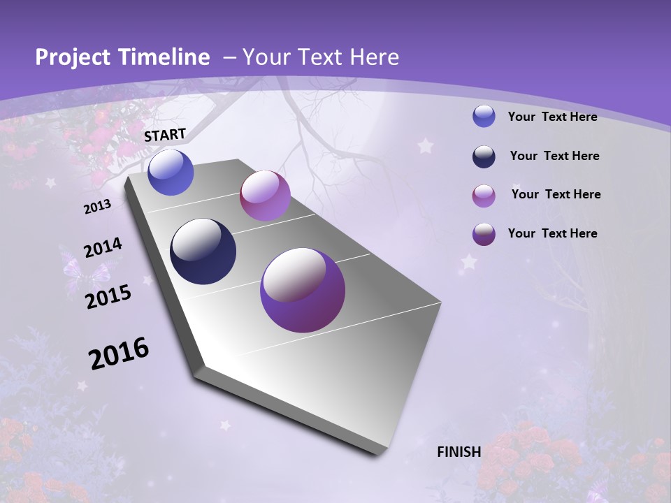 Zaczarowany Ilustracja Ksi PowerPoint Template