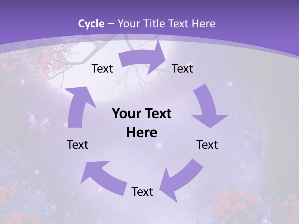 Zaczarowany Ilustracja Ksi PowerPoint Template
