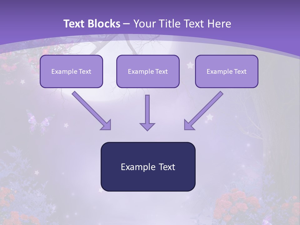 Zaczarowany Ilustracja Ksi PowerPoint Template
