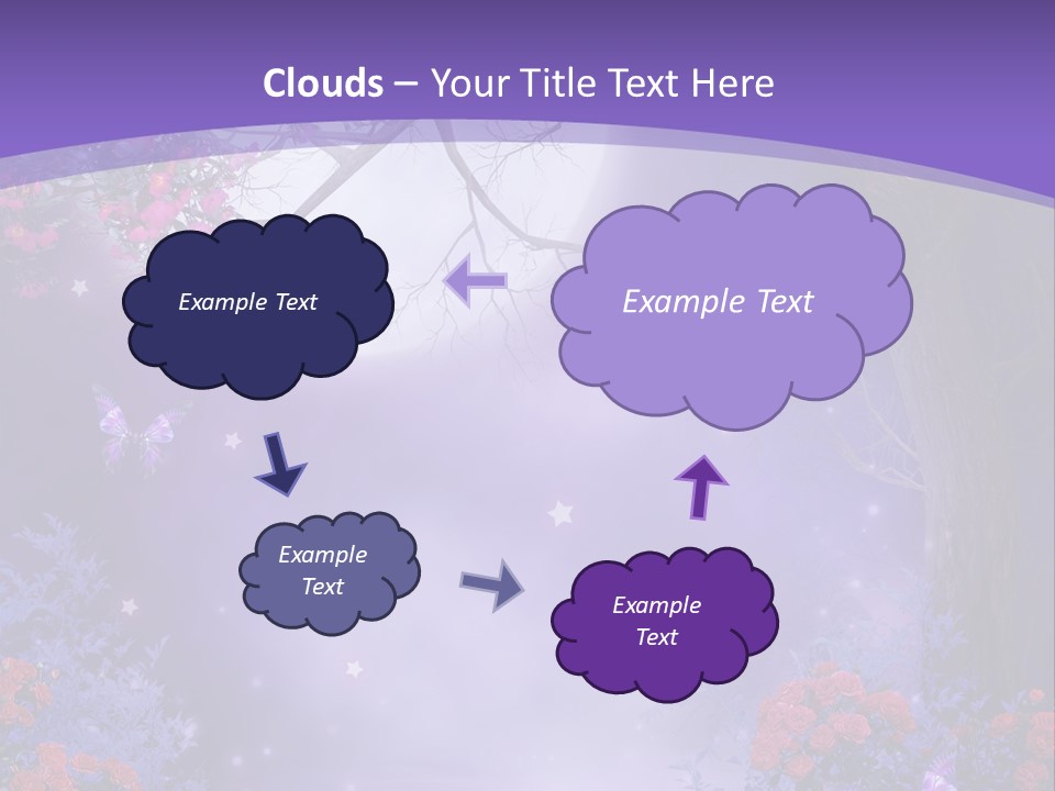 Zaczarowany Ilustracja Ksi PowerPoint Template