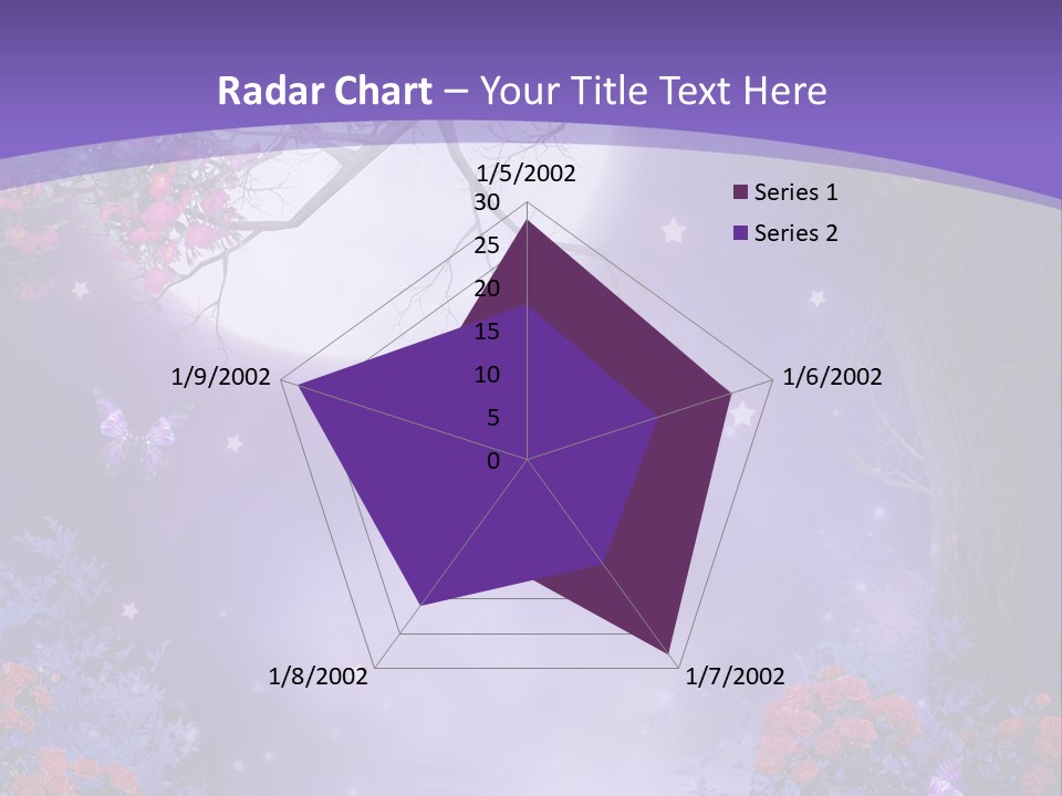 Zaczarowany Ilustracja Ksi PowerPoint Template