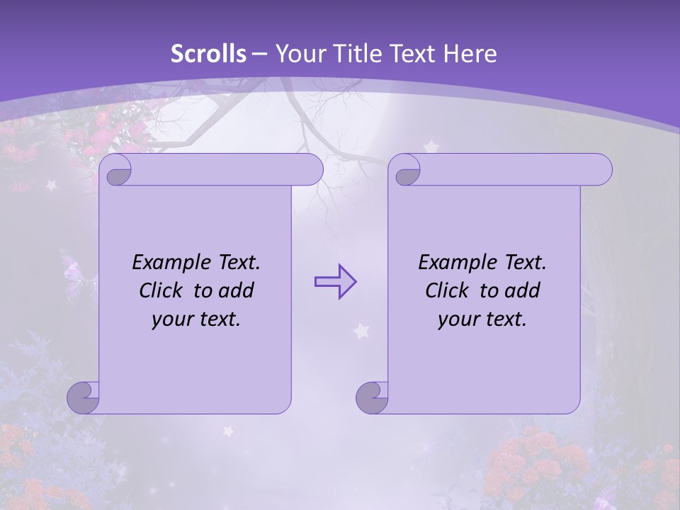 Zaczarowany Ilustracja Ksi PowerPoint Template