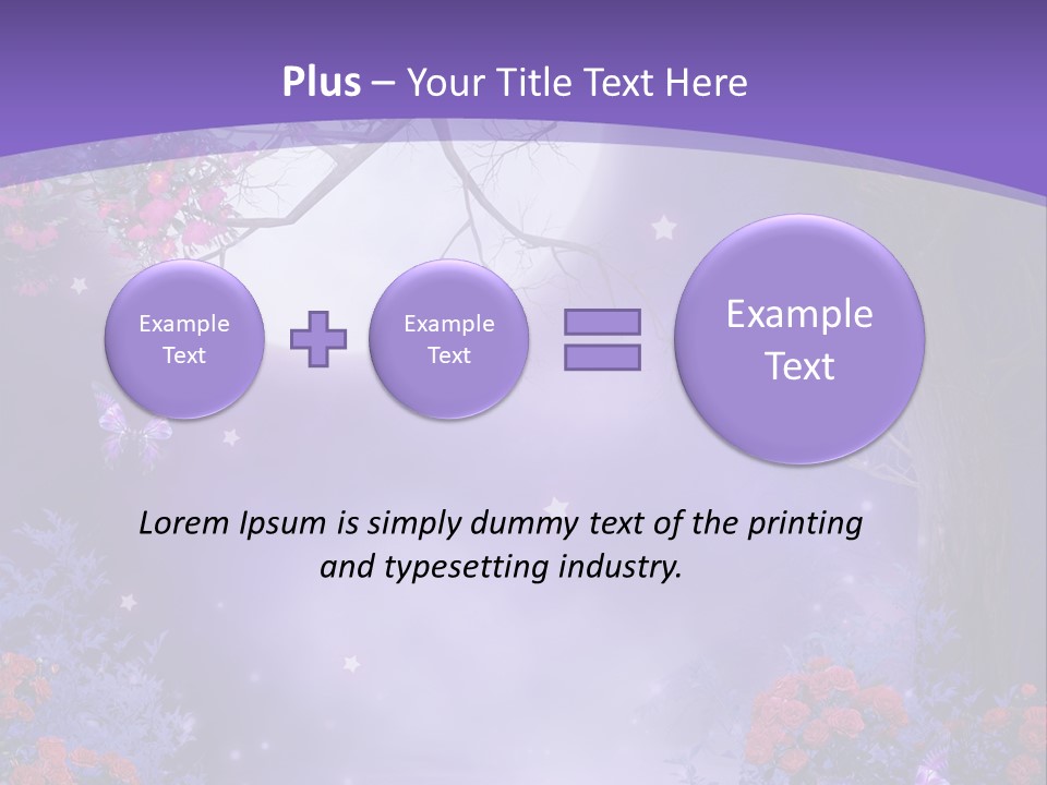 Zaczarowany Ilustracja Ksi PowerPoint Template