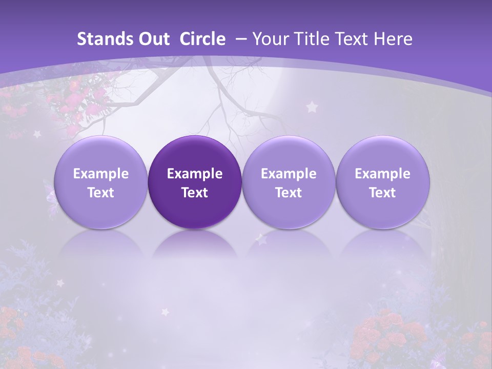 Zaczarowany Ilustracja Ksi PowerPoint Template