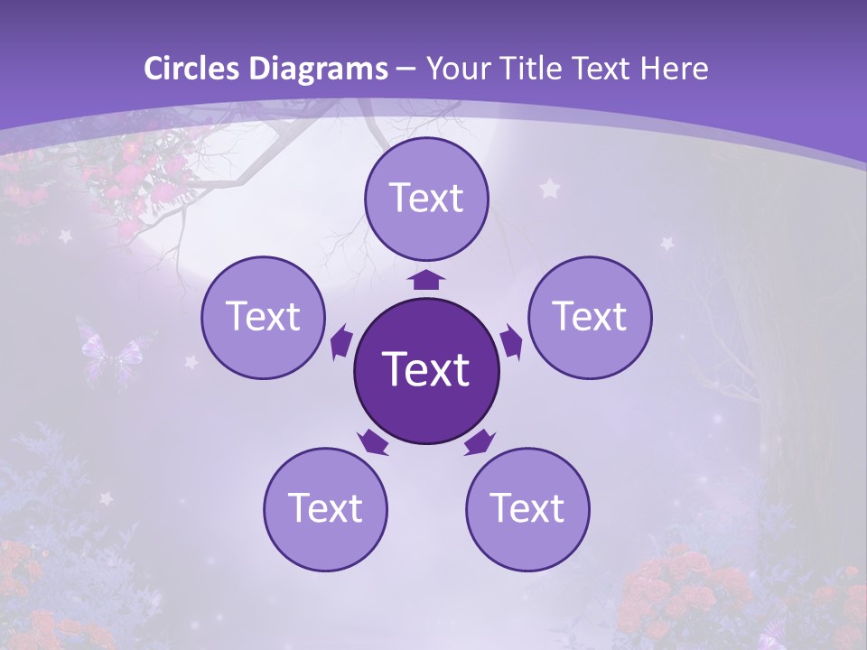 Zaczarowany Ilustracja Ksi PowerPoint Template