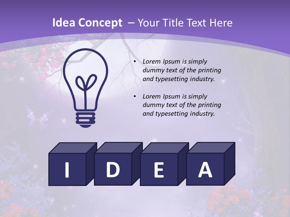 Zaczarowany Ilustracja Ksi PowerPoint Template