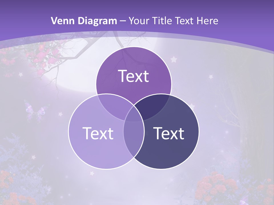 Zaczarowany Ilustracja Ksi PowerPoint Template