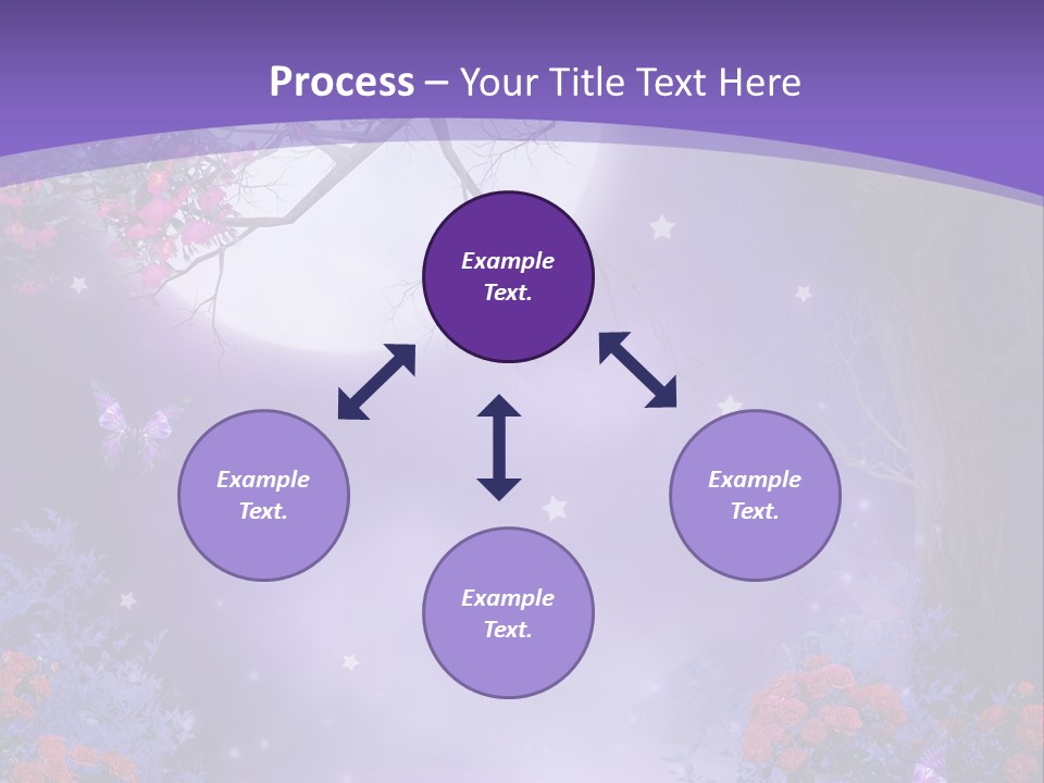 Zaczarowany Ilustracja Ksi PowerPoint Template