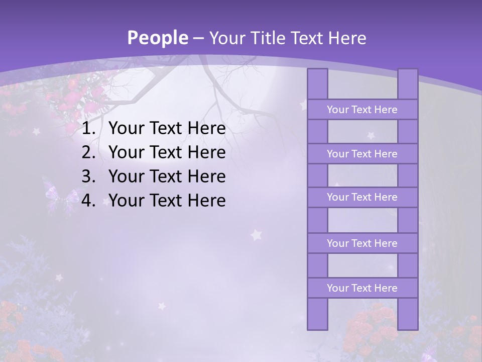 Zaczarowany Ilustracja Ksi PowerPoint Template