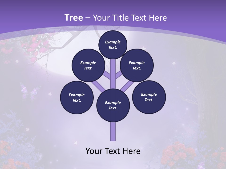 Zaczarowany Ilustracja Ksi PowerPoint Template