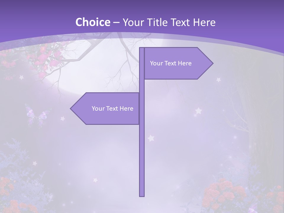 Zaczarowany Ilustracja Ksi PowerPoint Template