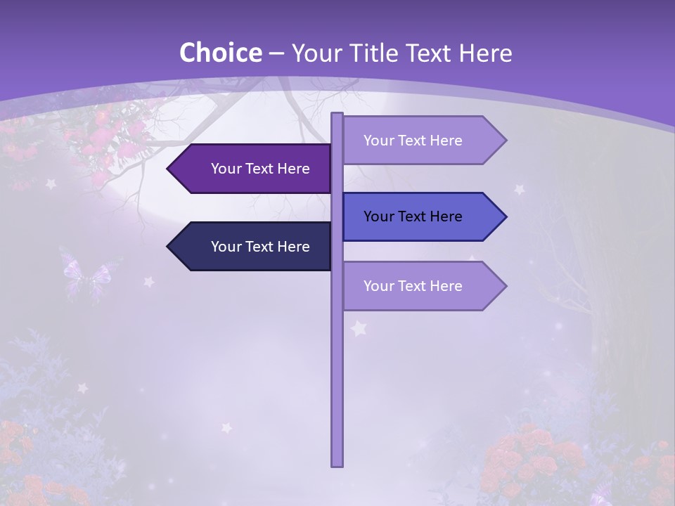 Zaczarowany Ilustracja Ksi PowerPoint Template