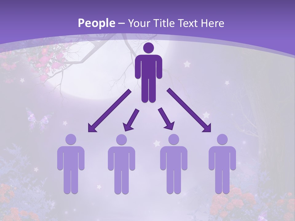 Zaczarowany Ilustracja Ksi PowerPoint Template