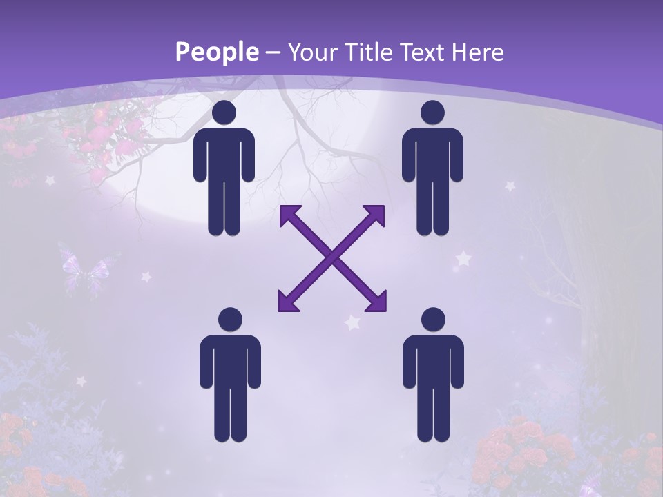 Zaczarowany Ilustracja Ksi PowerPoint Template