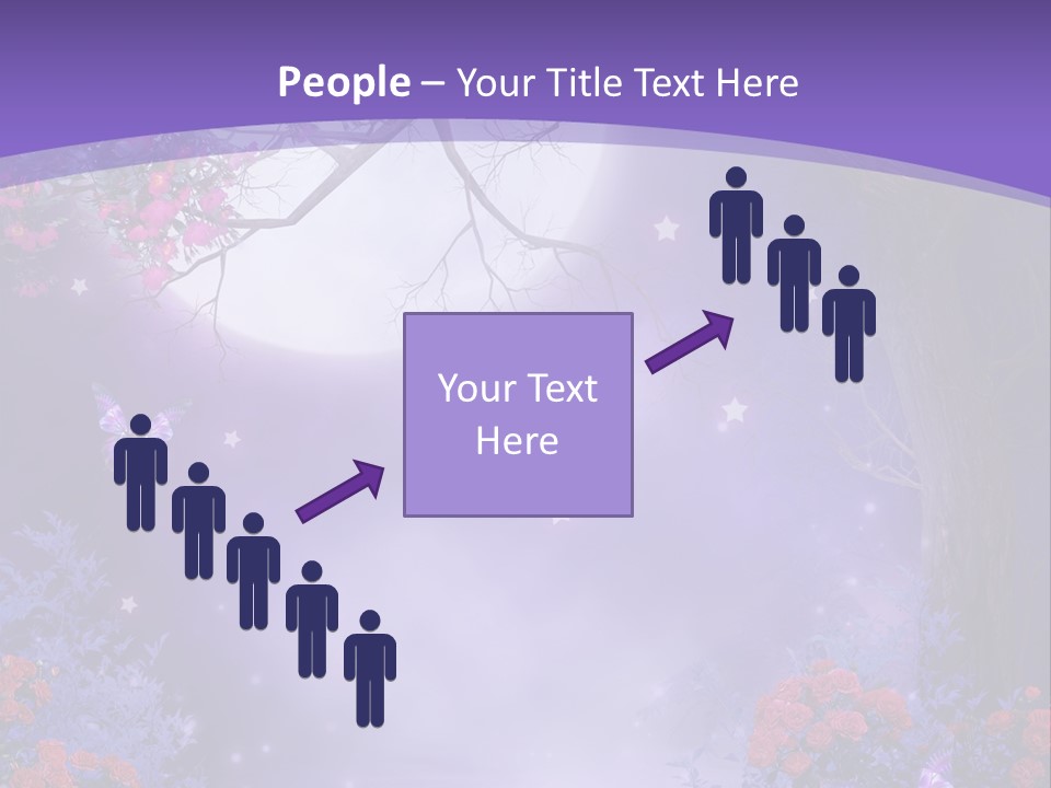 Zaczarowany Ilustracja Ksi PowerPoint Template