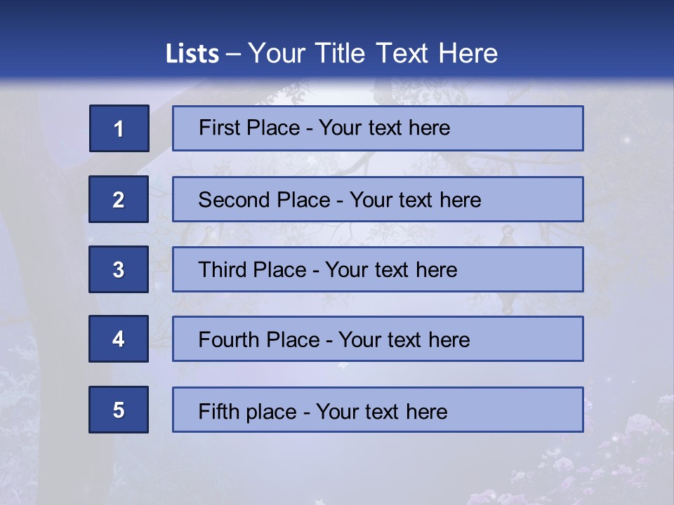 Ilustracja Motyl Zamek PowerPoint Template