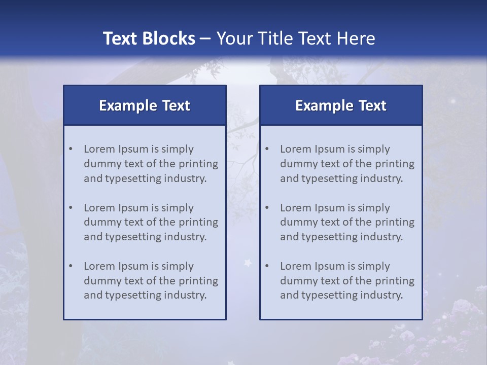 Ilustracja Motyl Zamek PowerPoint Template