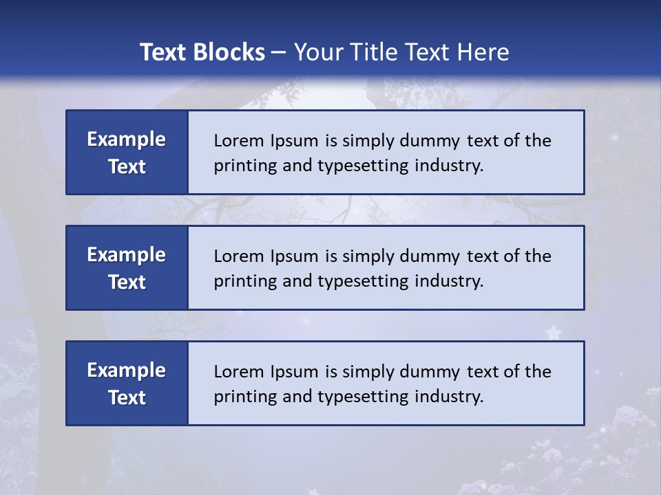Ilustracja Motyl Zamek PowerPoint Template