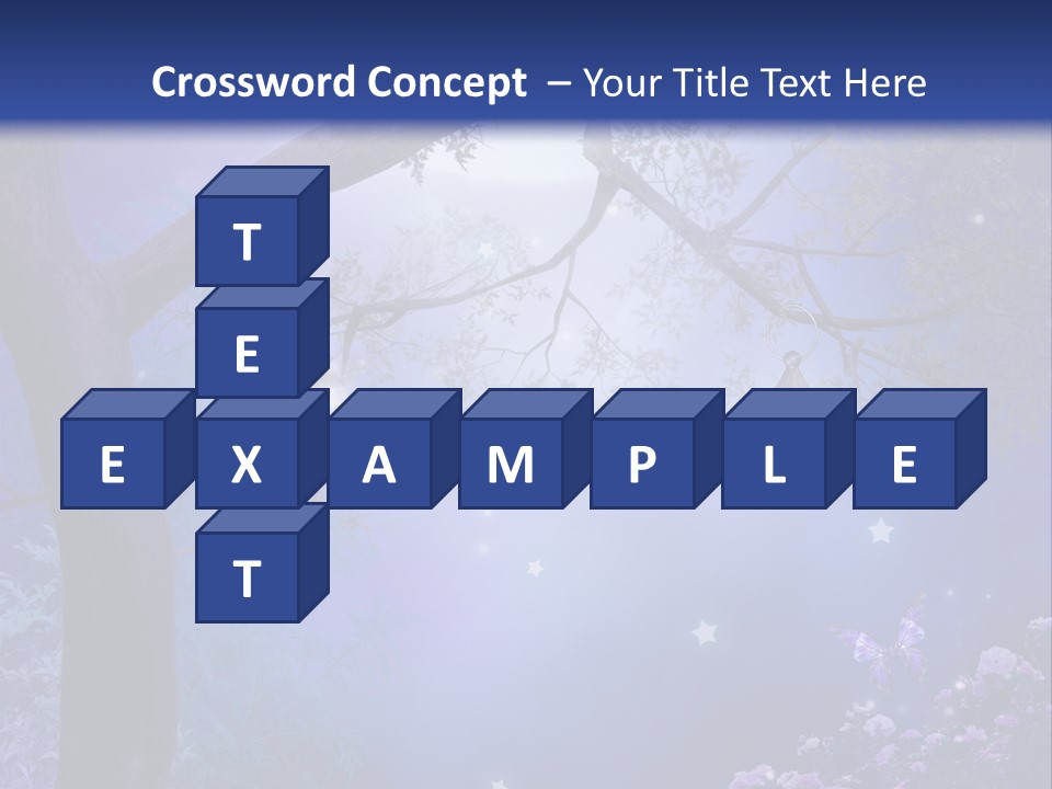 Ilustracja Motyl Zamek PowerPoint Template