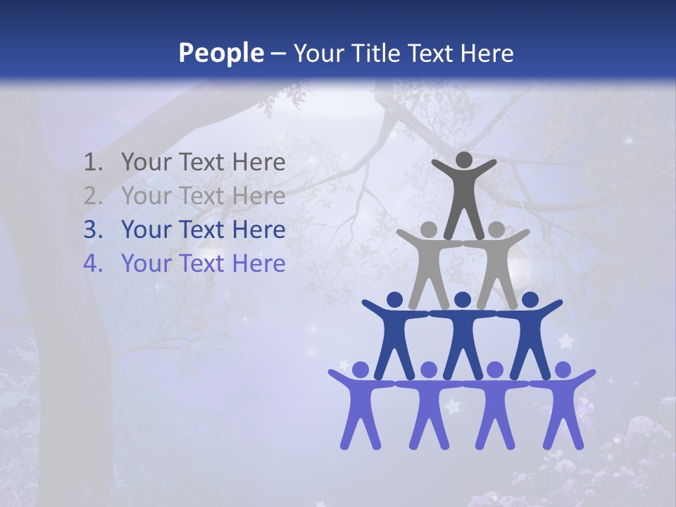 Ilustracja Motyl Zamek PowerPoint Template