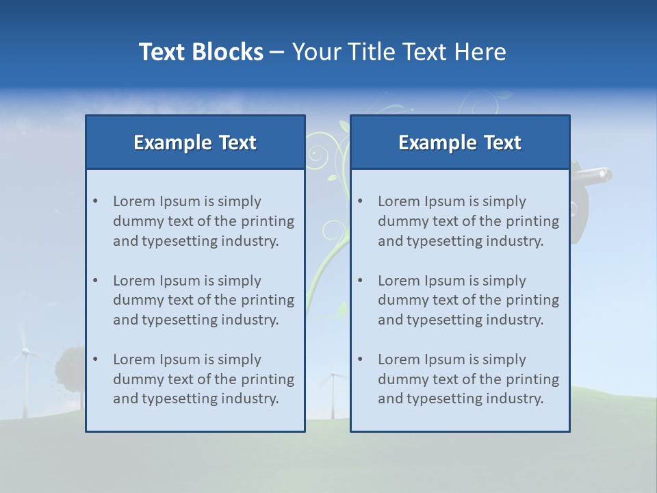 Klima Klimaneutral Atomausstieg PowerPoint Template