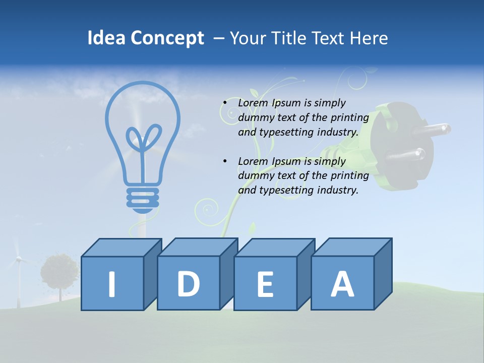 Klima Klimaneutral Atomausstieg PowerPoint Template