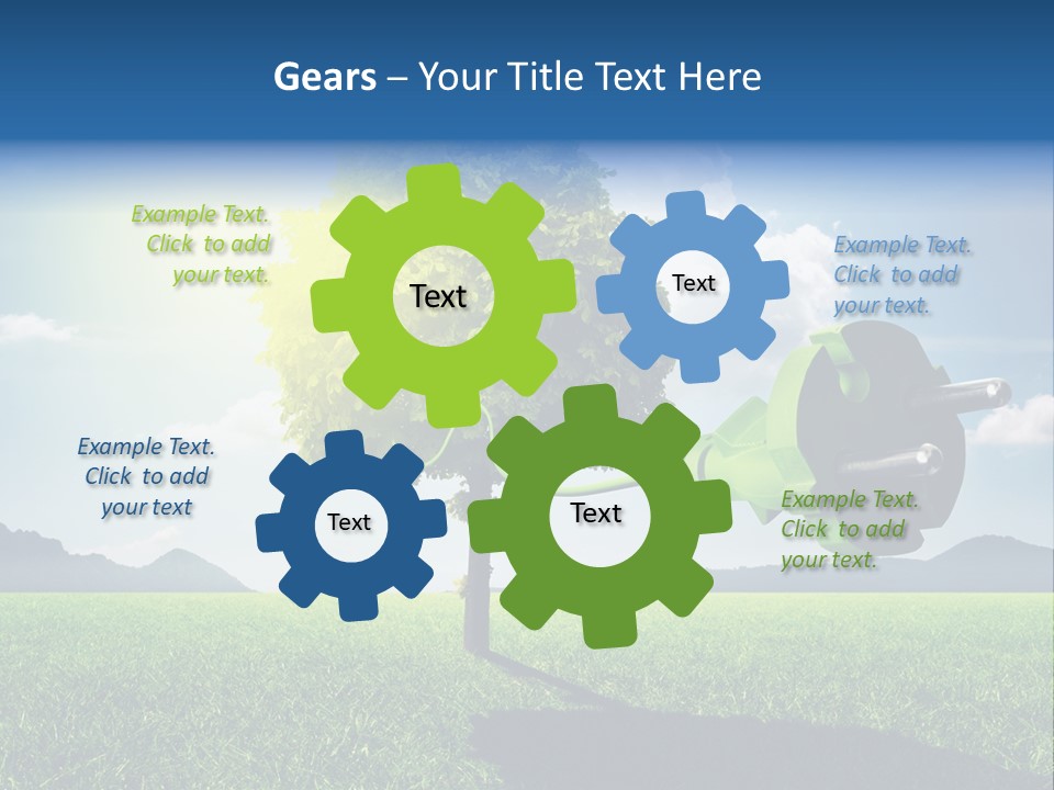 Windenergie Windig Himmel PowerPoint Template