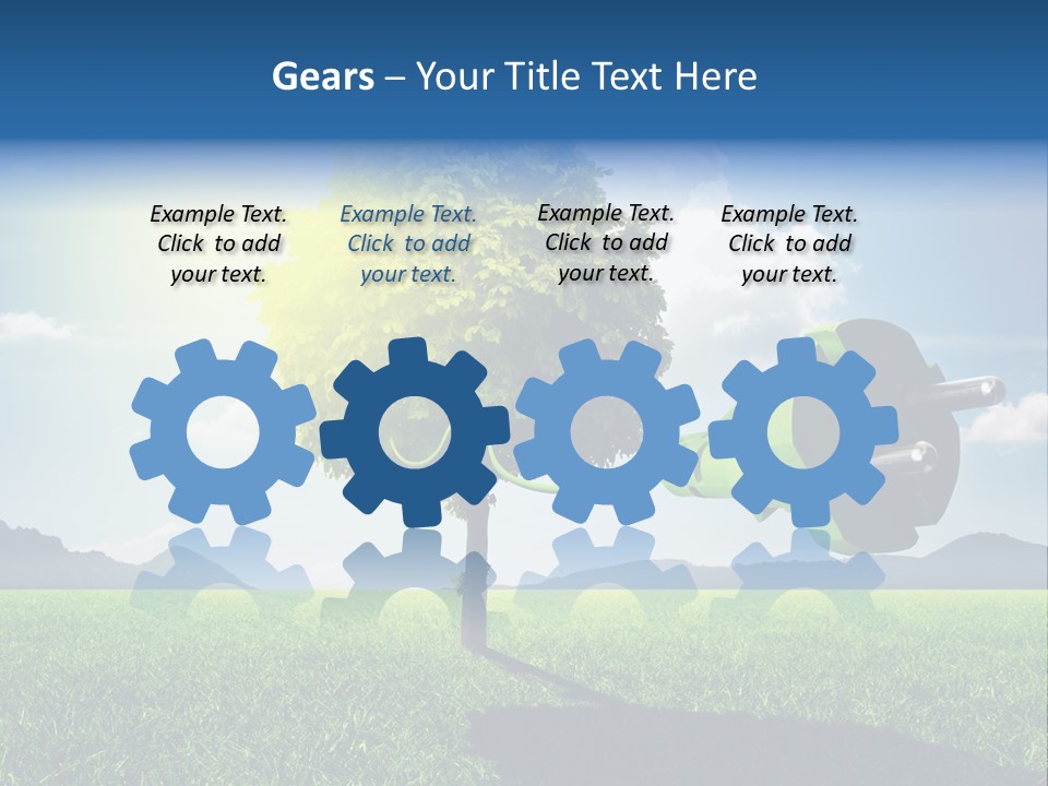 Windenergie Windig Himmel PowerPoint Template