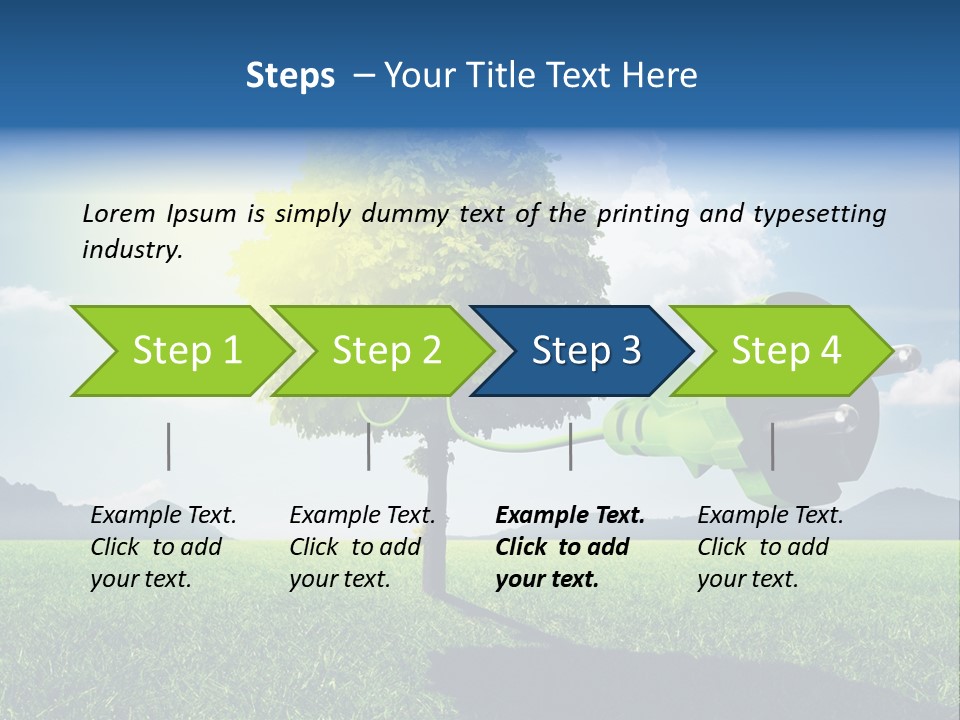 Windenergie Windig Himmel PowerPoint Template
