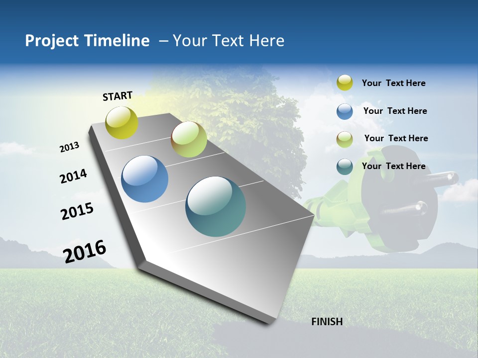 Windenergie Windig Himmel PowerPoint Template
