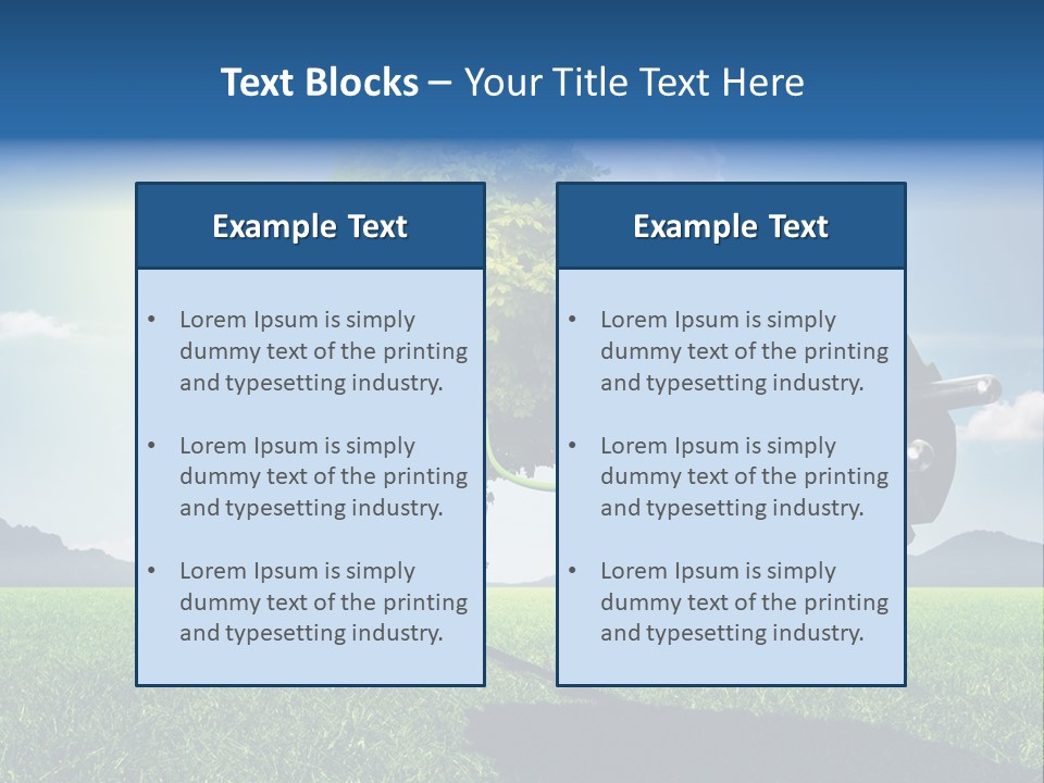 Windenergie Windig Himmel PowerPoint Template
