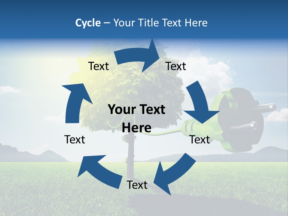 Windenergie Windig Himmel PowerPoint Template