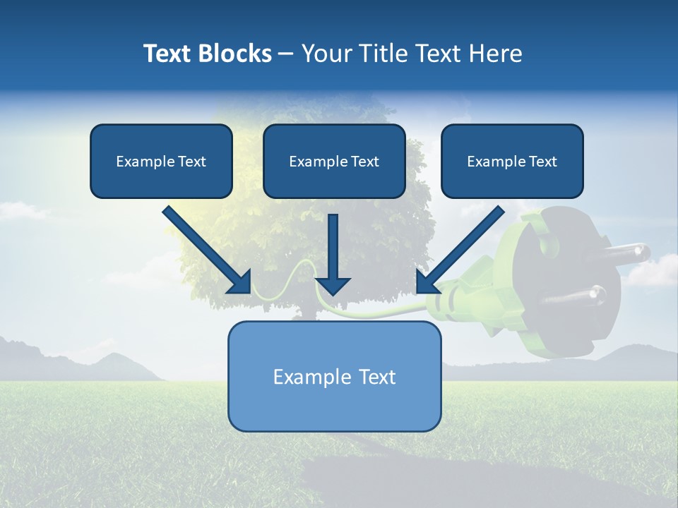 Windenergie Windig Himmel PowerPoint Template