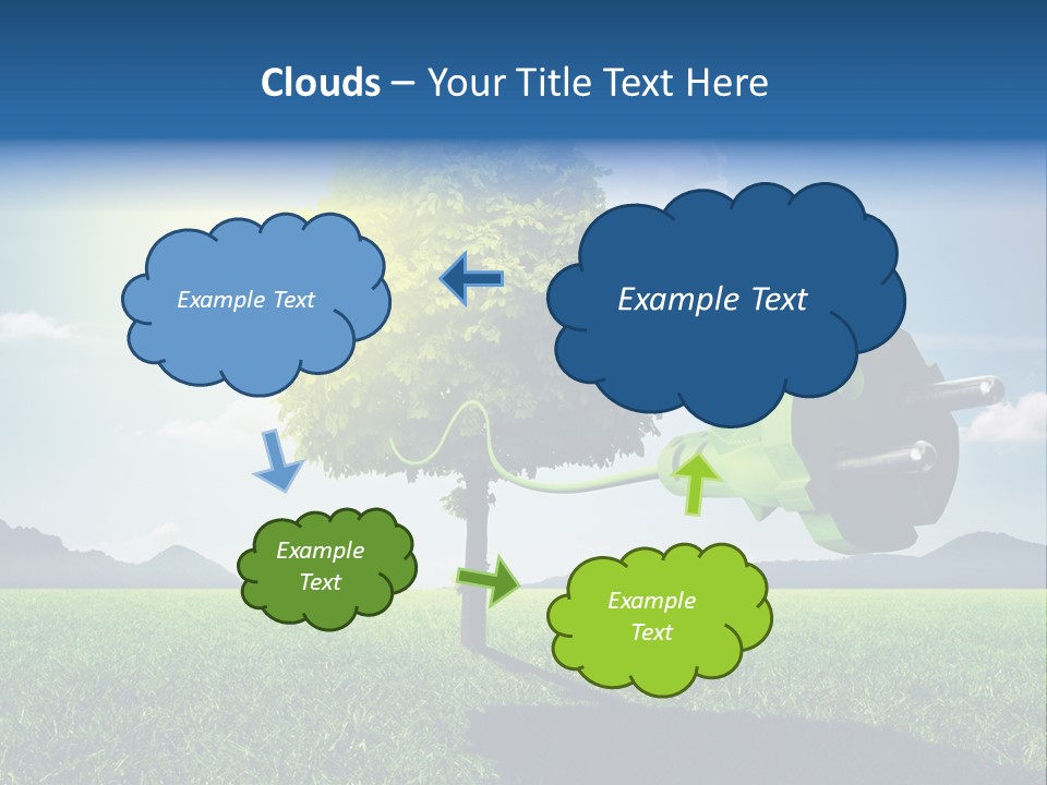 Windenergie Windig Himmel PowerPoint Template
