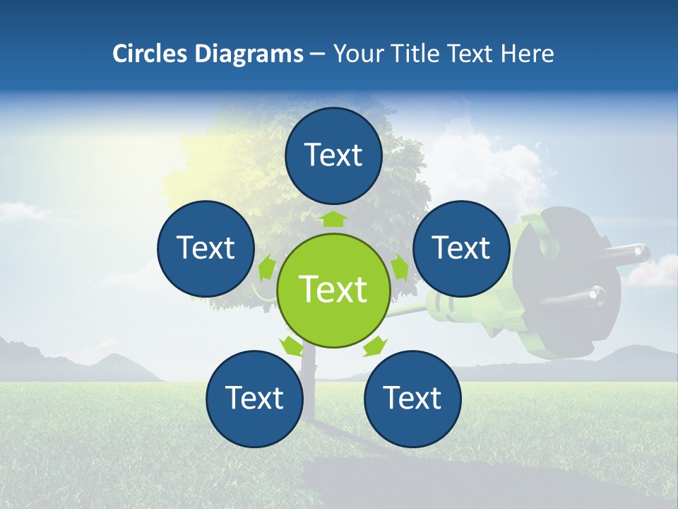 Windenergie Windig Himmel PowerPoint Template