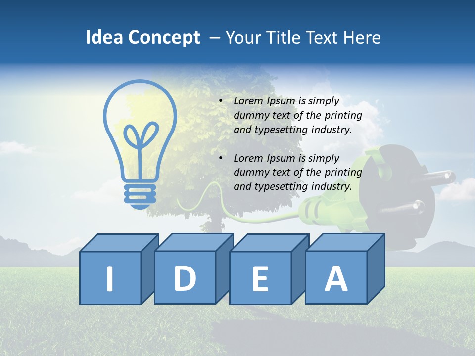 Windenergie Windig Himmel PowerPoint Template