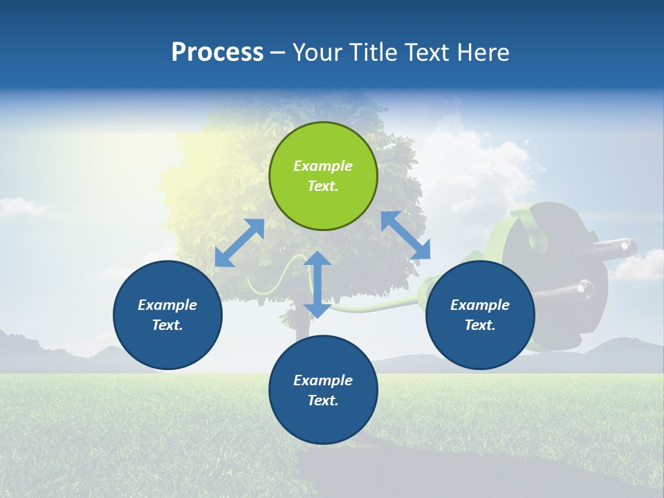Windenergie Windig Himmel PowerPoint Template