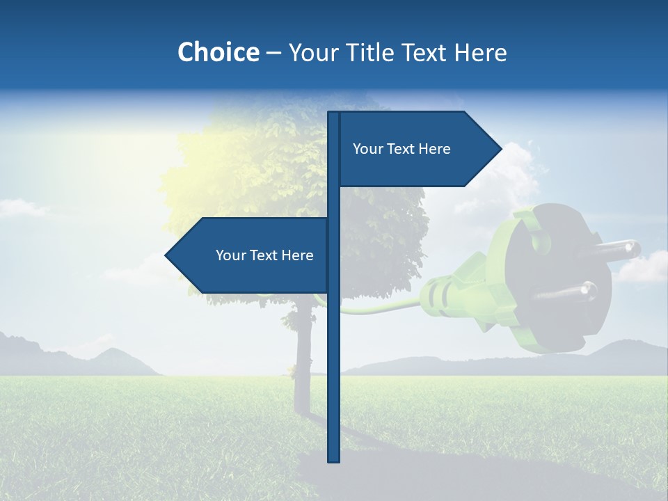 Windenergie Windig Himmel PowerPoint Template