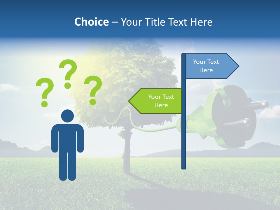 Windenergie Windig Himmel PowerPoint Template