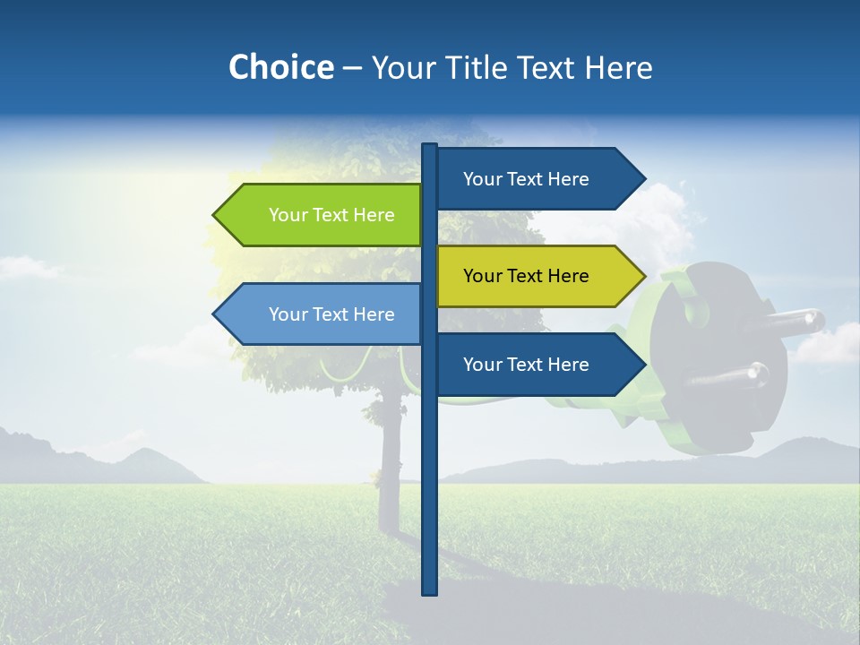 Windenergie Windig Himmel PowerPoint Template