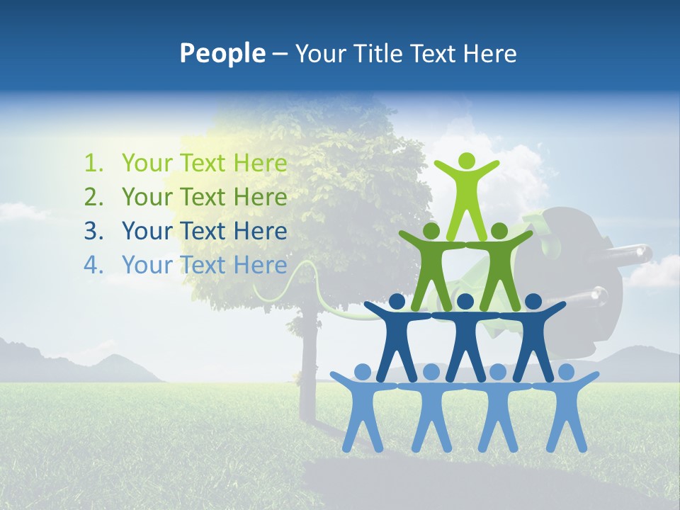 Windenergie Windig Himmel PowerPoint Template