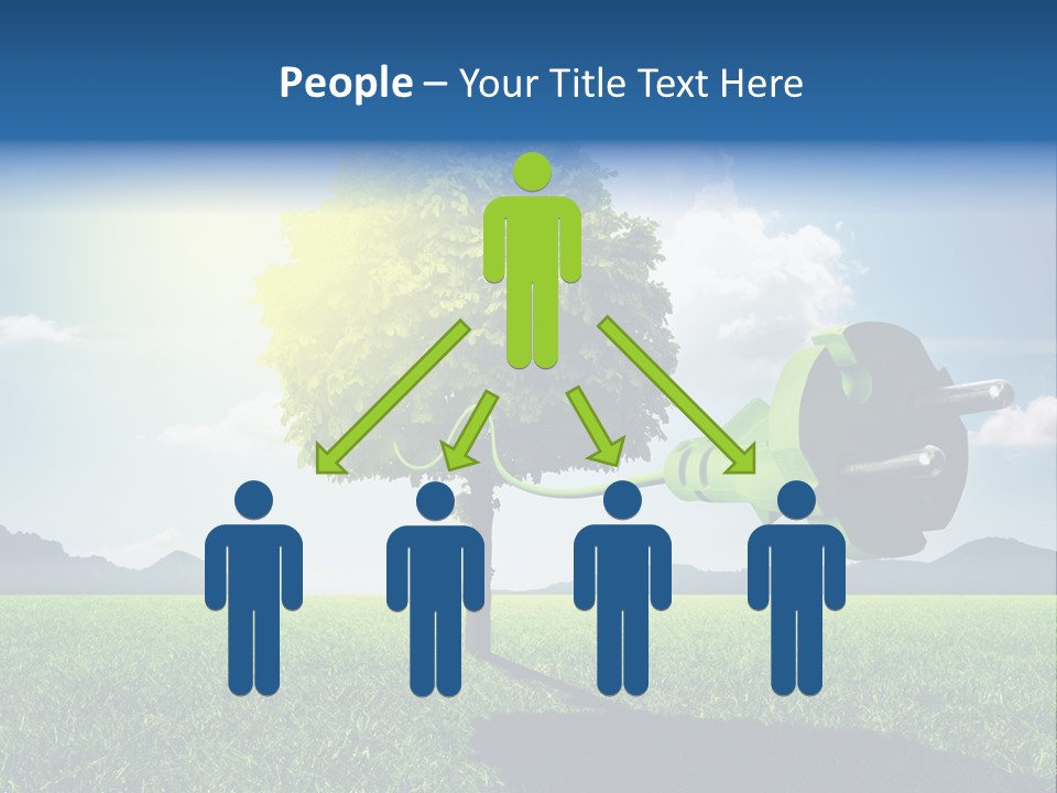 Windenergie Windig Himmel PowerPoint Template