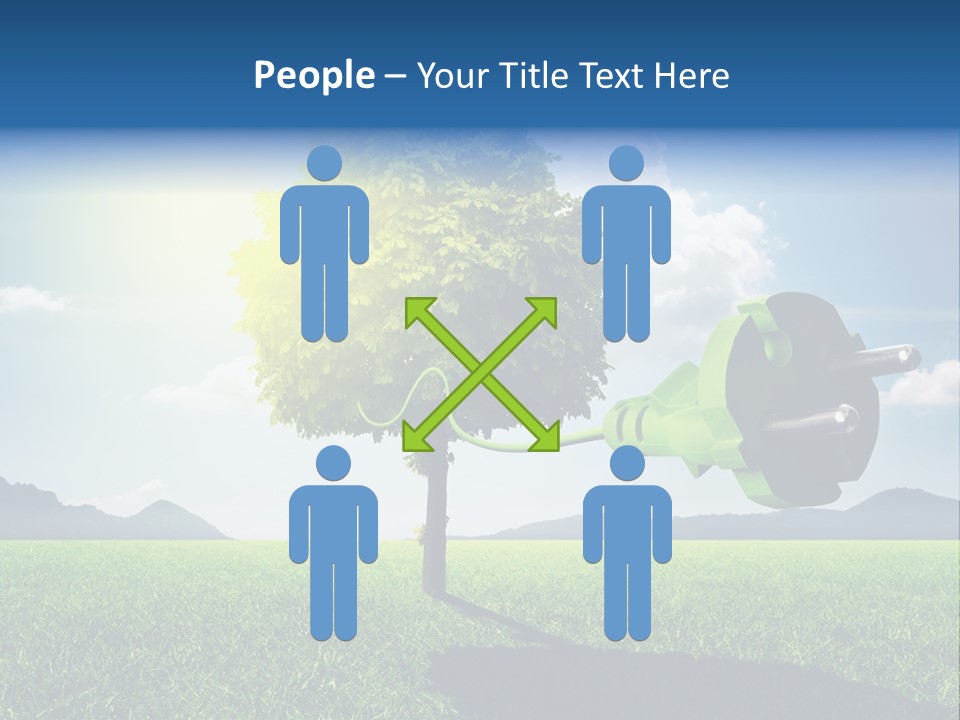 Windenergie Windig Himmel PowerPoint Template