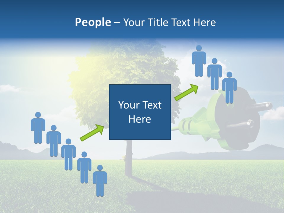 Windenergie Windig Himmel PowerPoint Template