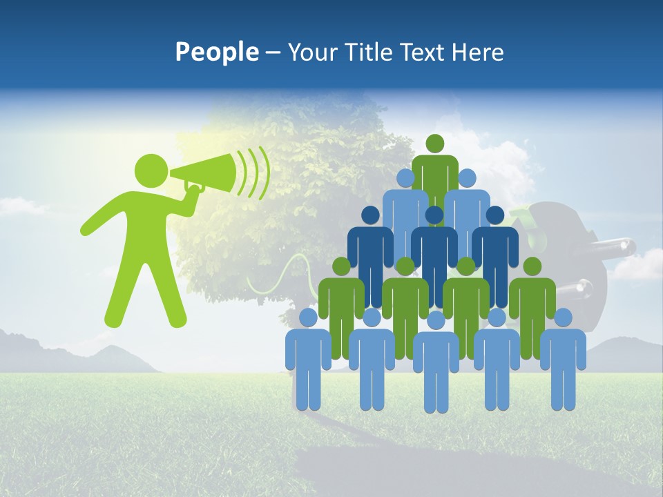 Windenergie Windig Himmel PowerPoint Template