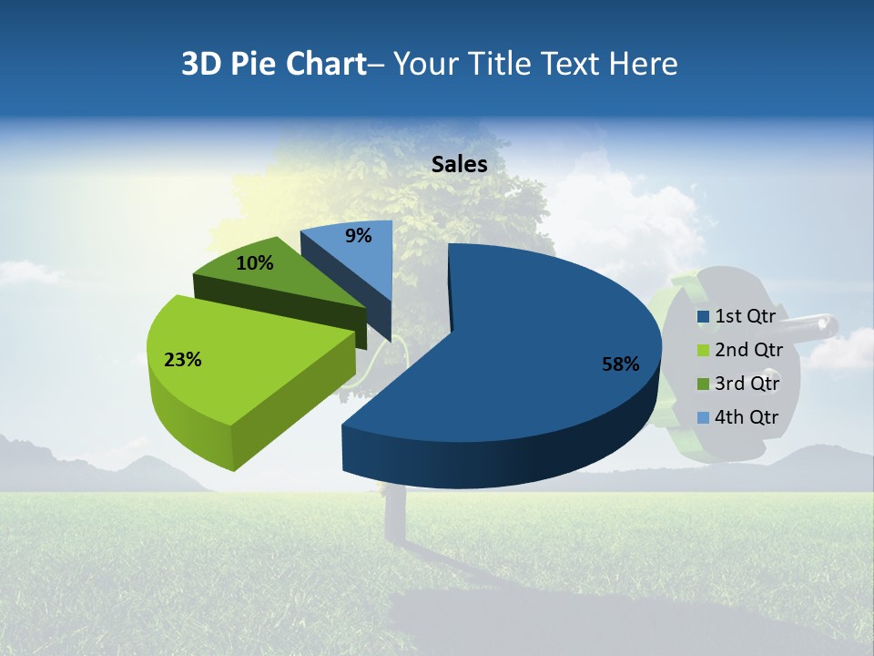 Windenergie Windig Himmel PowerPoint Template