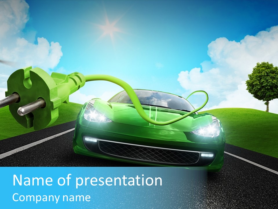 Verkehr Auto Benzin PowerPoint Template