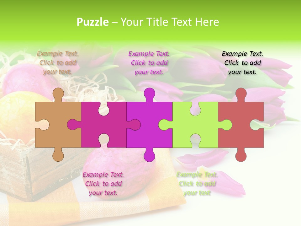 Flower Plant Spring Bouquet PowerPoint Template