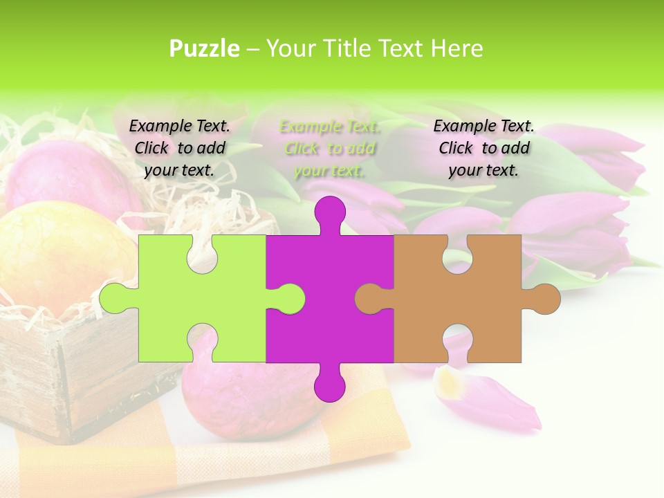 Flower Plant Spring Bouquet PowerPoint Template