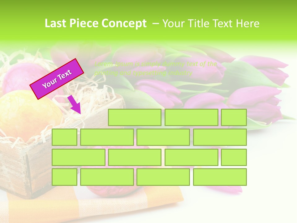 Flower Plant Spring Bouquet PowerPoint Template